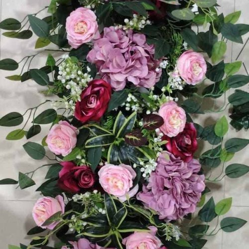 Silk Flower Wall Panel