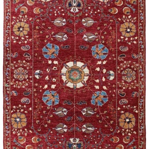 Hand Knotted Traditional Medallion Heritage Wool Rug