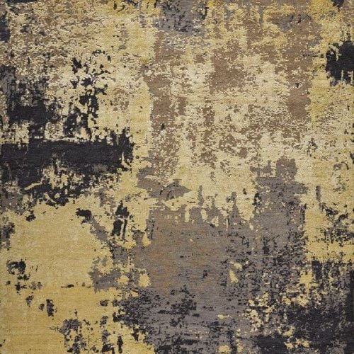 Hand Knotted Wool Bamboo Silk Rug