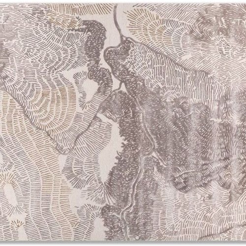 Hand Tufted Abstract Line Texture Rug