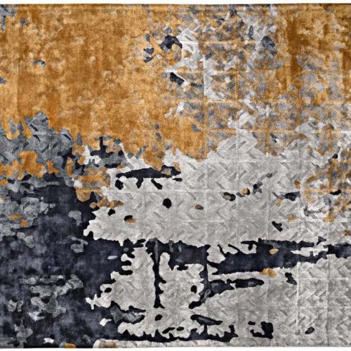 Hand Tufted Botanical Silk Rug