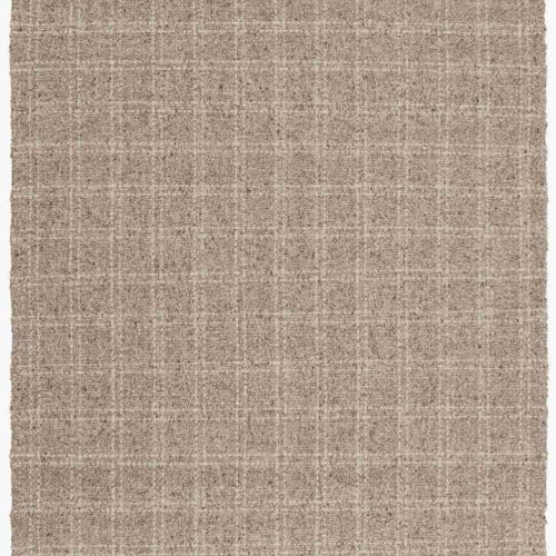 Hand Woven Tweed Texture Grid Wool Rug