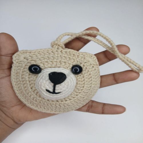 Handmade Bear Crochet Pouch