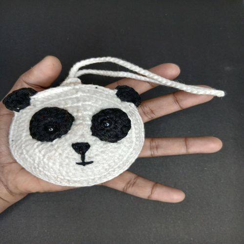 Handmade Panda Crochet Pouch