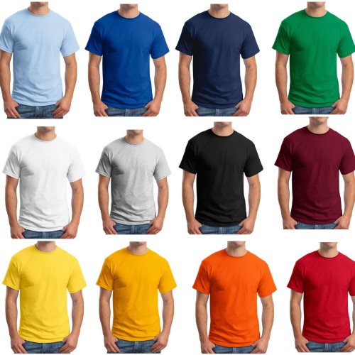 Mens Plain Round Neck T-Shirts