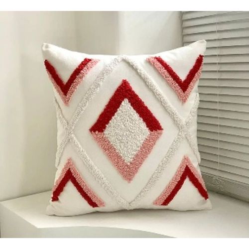 Embroidered Cotton Decorative Pillow Cover