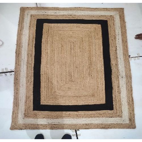 Handwoven Rectangular Jute Rug
