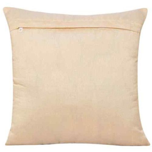 Plain Brown Swed Fabric Cushion Cover