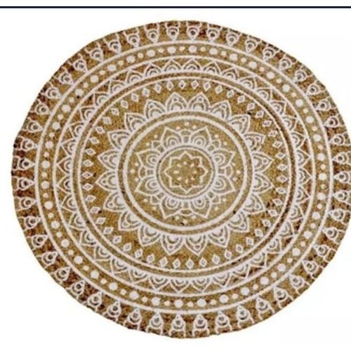Round Handwoven Jute Rug