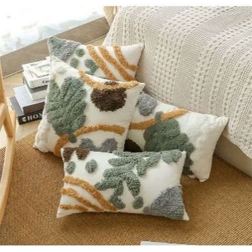 Stylish Floral Cotton Pillow Cover