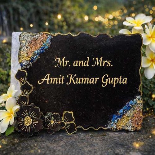Customised Epoxy Resin Handmade Name Plate