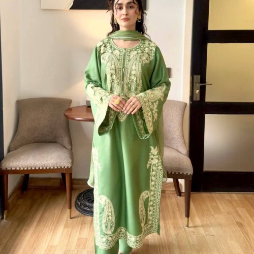 Organza Silk Plazzo Set