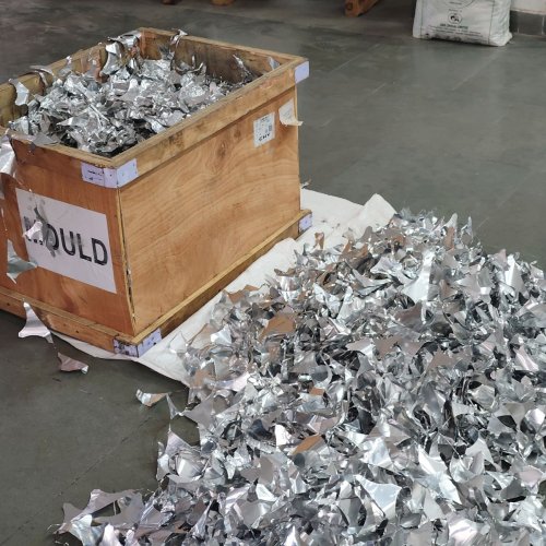 Silver Metal Waste Scrap