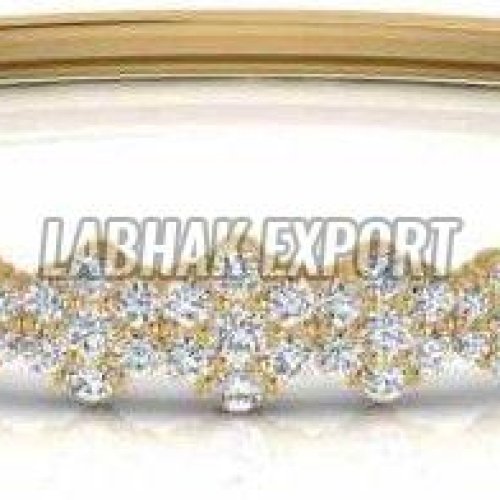 Bridal Diamond Gold Kada Bracelet