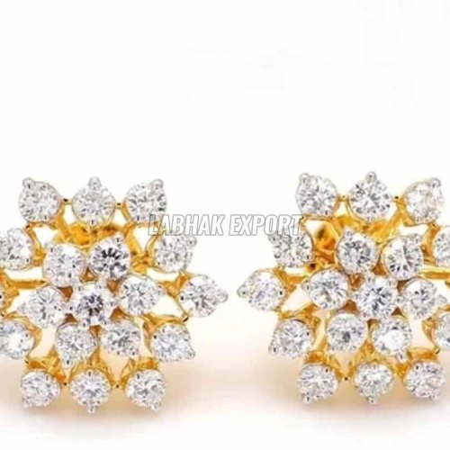 Bridal Solitaire Diamond Earring