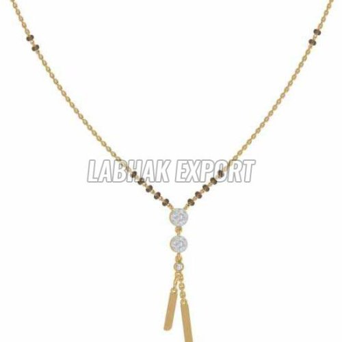 Fancy Diamond Gold Mangalsutra