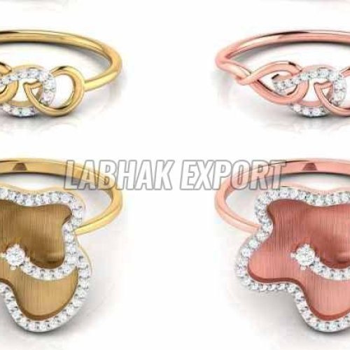 Luxury Diamond Gold Engagement Ring