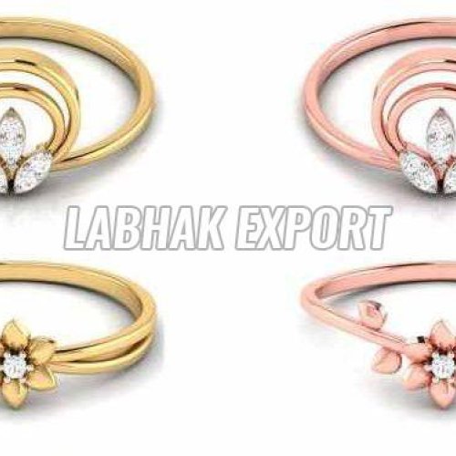 Solitaire Women Diamond Gold Ring