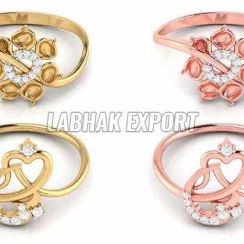 Stackable Diamond Gold Ring