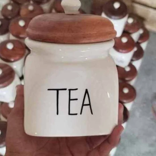 750ml Hand Painted Ceramic Jar