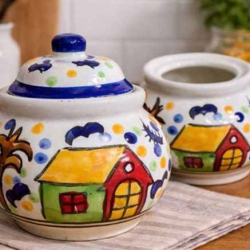 Decorative Handmade Ceramic Jar