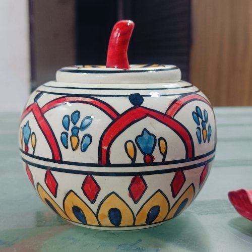 Decorative Handmade Ceramic Pickle Jar