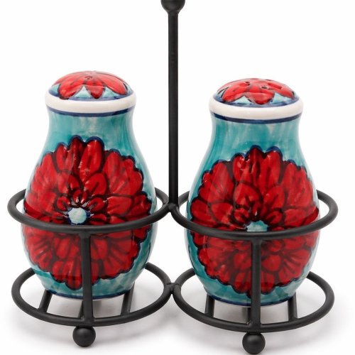 Hain Painted Ceramic Salt Pepper Bottle