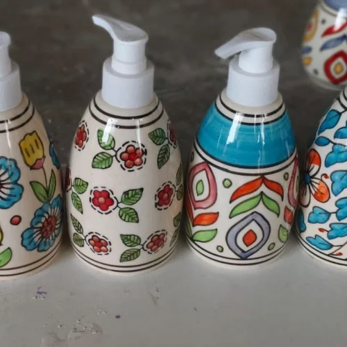 Handmade Ceramic Soap Dispenser