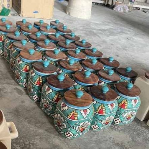 Hand Painted Ceramic Jars