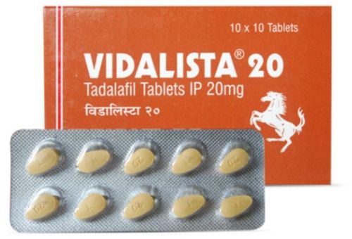 20mg Vidalista Tadalafil Tablets