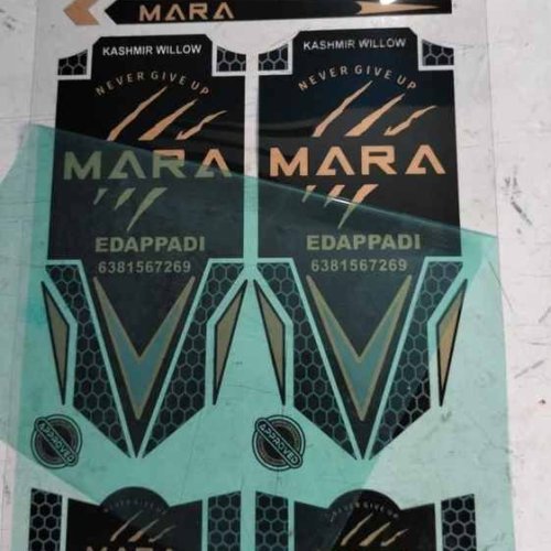 Cricket Bat Branding Sticker