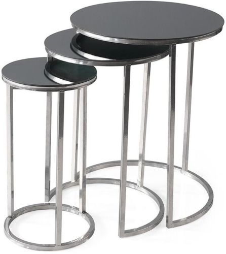 3 Round Nesting Side Table Set