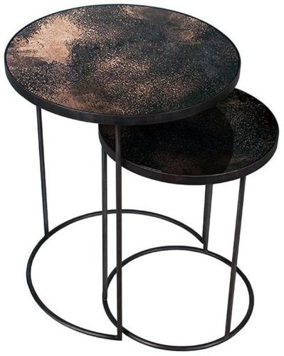 Round 2 Piece Nesting Side Table Set