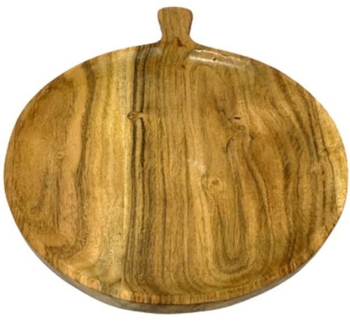 rustic round wooden platter