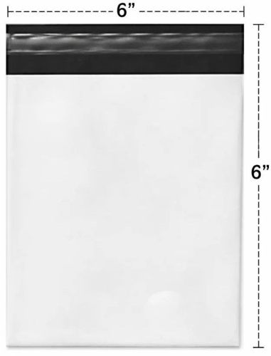 6x6 Plain Tamper Proof Courier Bags without Pod