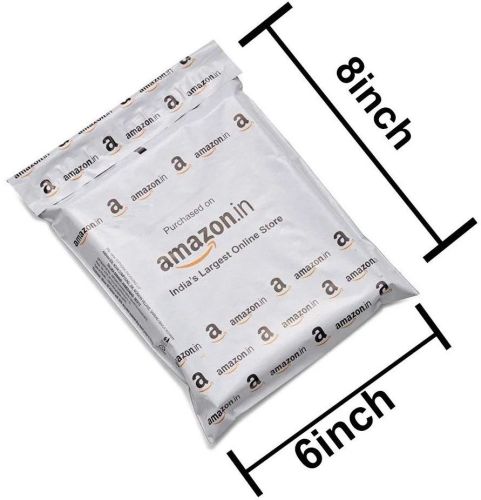 6x8 Inch Amazon Printed Courier Bag