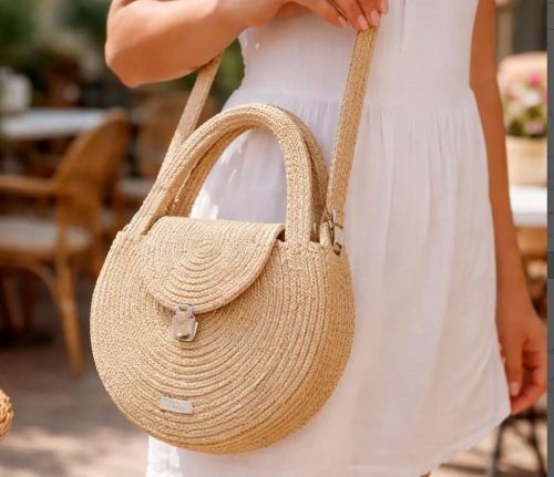 Handmade Bohemian Jute Crossbody Bag