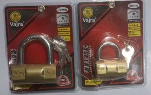 70mm Brass Heavy Duty Anti Theft Padlock