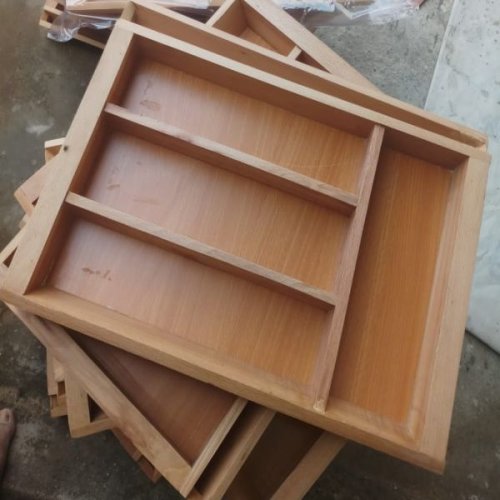 Wooden Cutlery Drawer Organizer Set