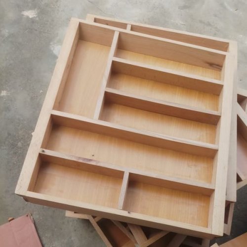 Wooden Cutlery Drawer Organizer Tray
