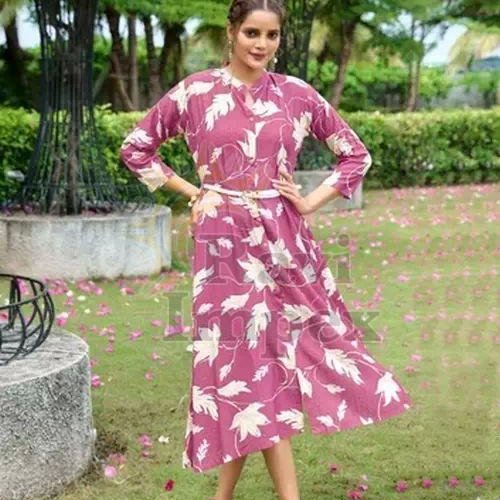 Cotton Printed One Piece Dress