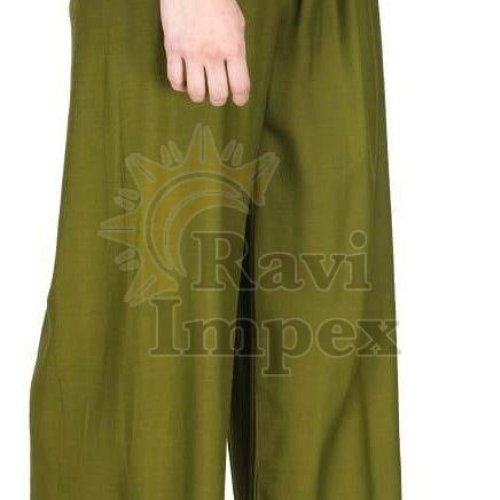 Green Plain Ladies Palazzo