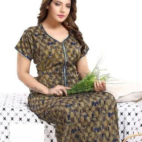 Ladies Floral Printed Night Gown