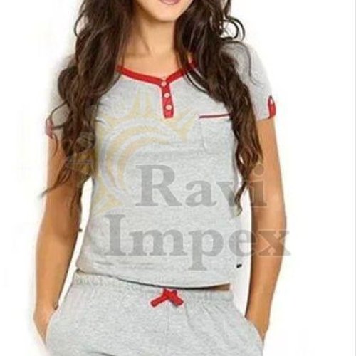 Ladies Printed Shorts Night Set