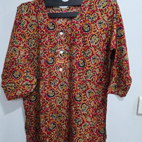Women Kalamkari Pure Cotton Kurti
