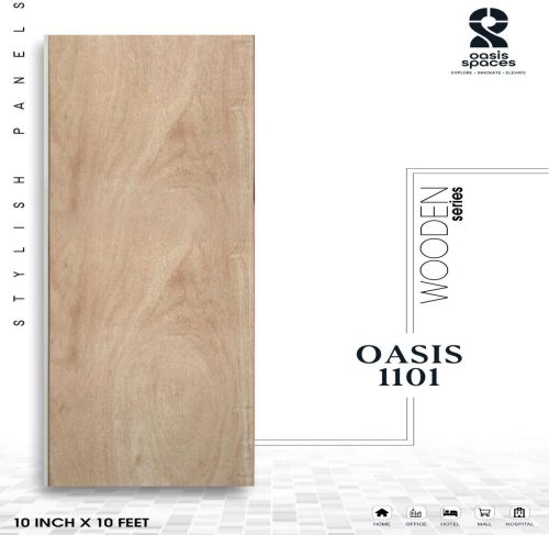 Natural Flat Round PVC Panel