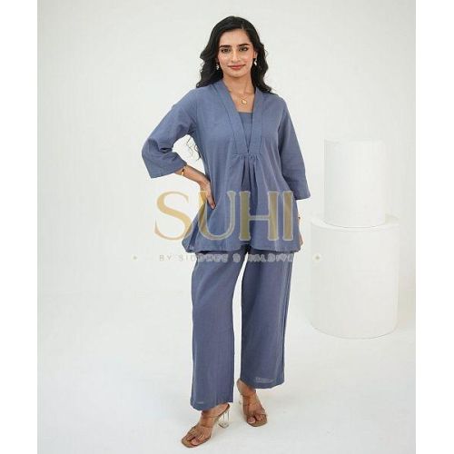 Eira Blue Natural Flex Co-ord Set