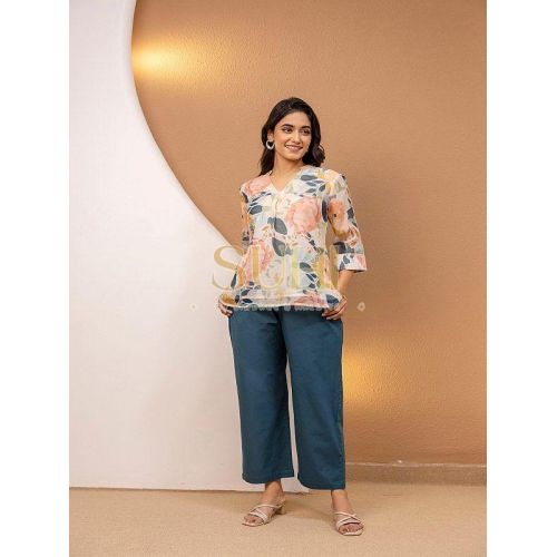 Mehek Mul Chanderi Printed Co-ord Set