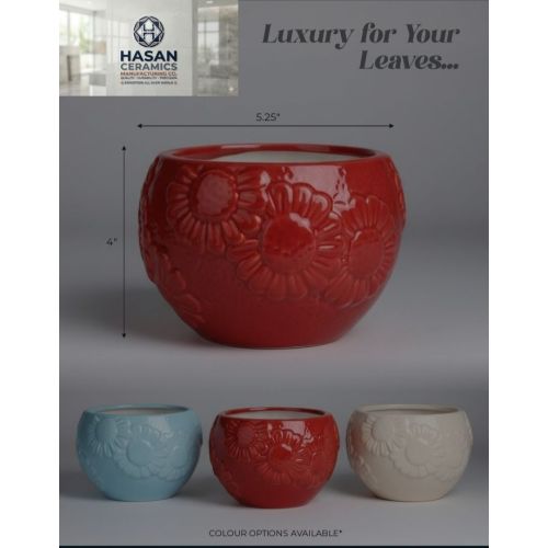Ceramic Balcony Plant Pot