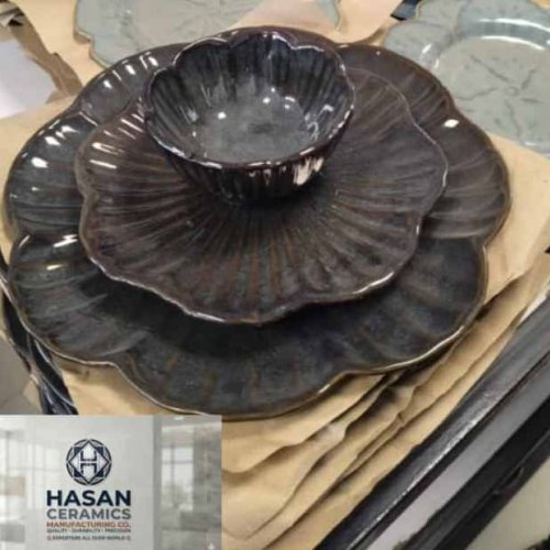 Ceramic Serving Bowl Plate Set